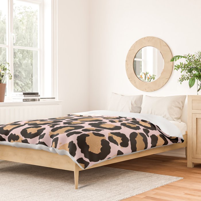 Animal print - pink copper Duvet Cover Gallery Image 2
