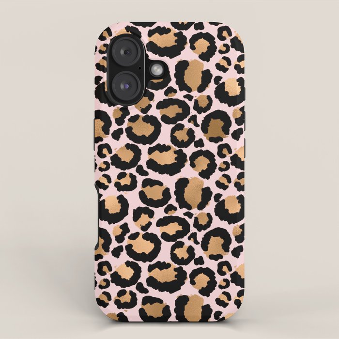 Animal print - pink copper iPhone Case Gallery Image 1