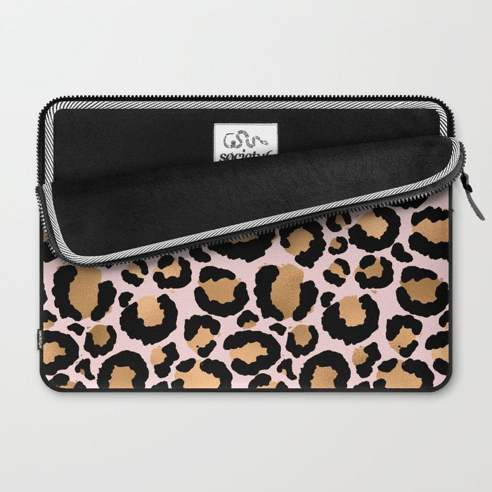 Animal print - pink copper Laptop Sleeve Gallery Image 2