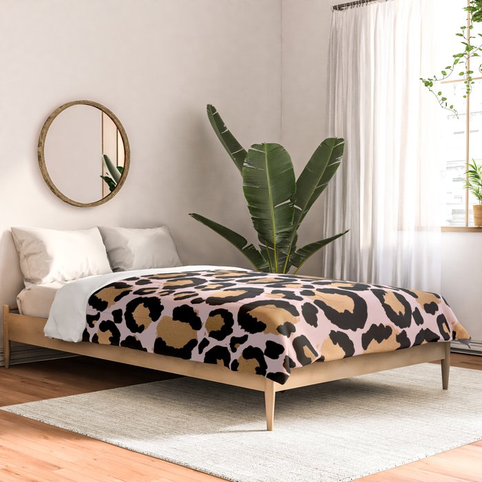 Animal print - pink copper Comforter Gallery Image 2