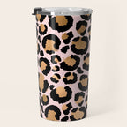 Animal print - pink copper Travel Mug Gallery Image 3