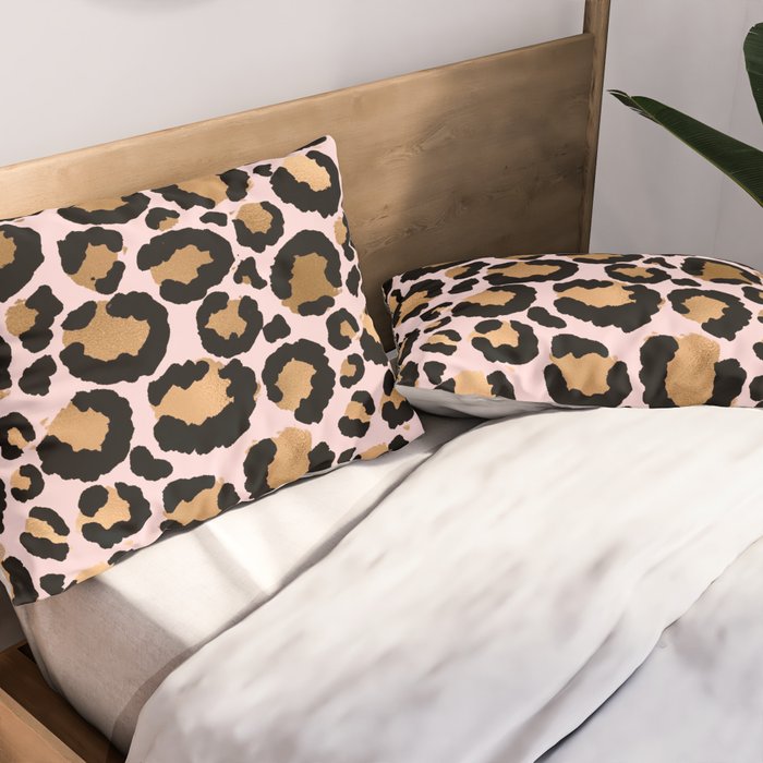 Animal print - pink copper Pillow Sham Gallery Image 2