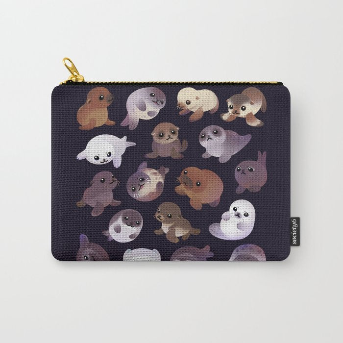 Seal pup - dark Carry All Pouch Gallery Image 1