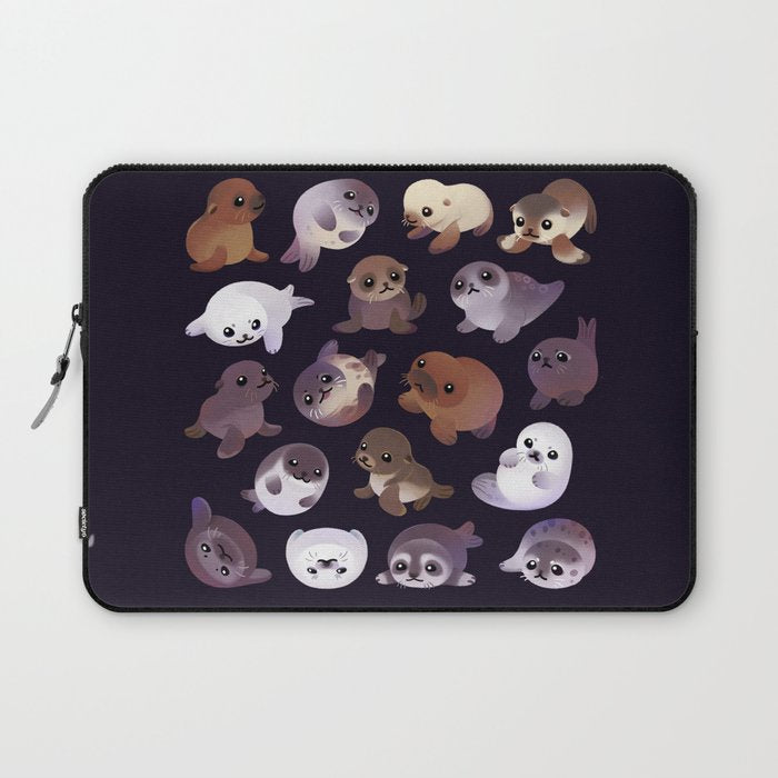 Seal Pup - Dark Laptop Sleeve Gallery Image 1