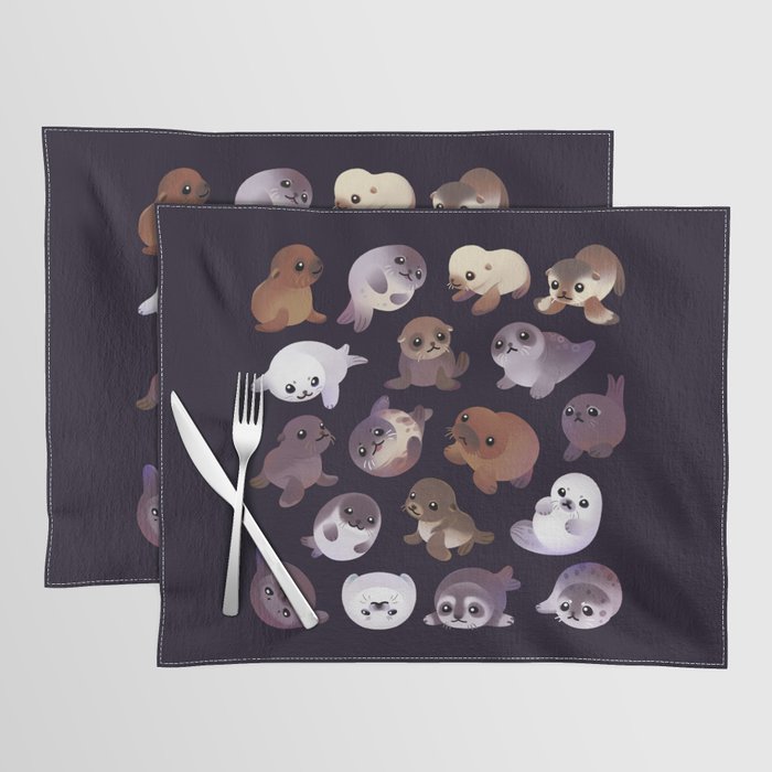 Seal pup - dark Placemat Gallery Image 1