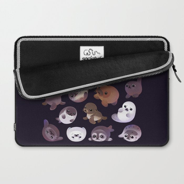 Seal pup - dark Laptop Sleeve Gallery Image 2