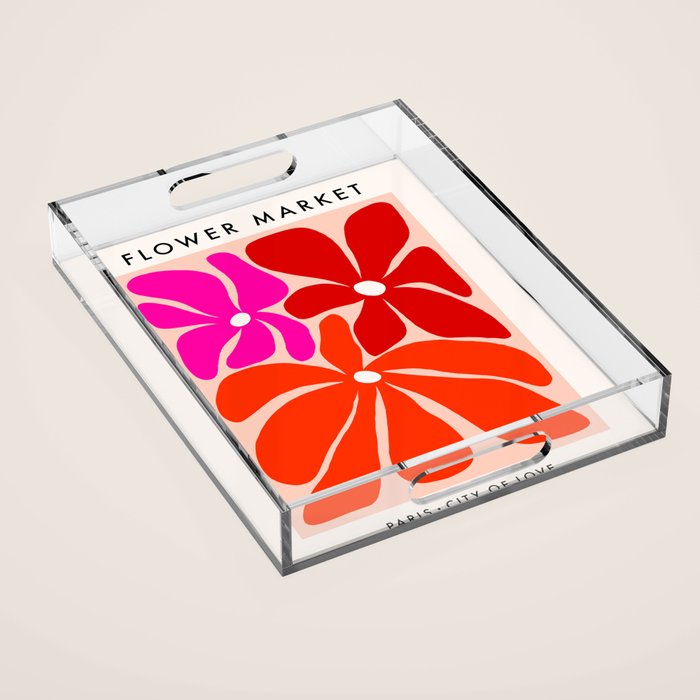 Full Bloom Flower Market  - City of Love Acrylic Tray Gallery Image 1