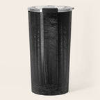 The Dense & Foggy Forest (Black and White) Travel Mug Gallery Image 1