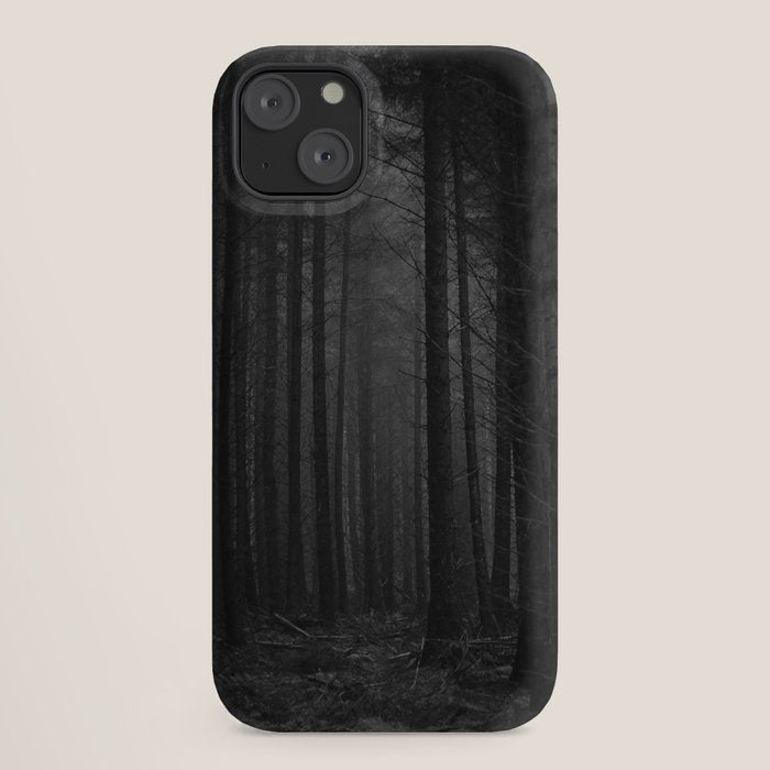 The Dense & Foggy Forest (Black and White) iPhone Case Gallery Image 18