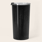 The Dense & Foggy Forest (Black and White) Travel Mug Gallery Image 3