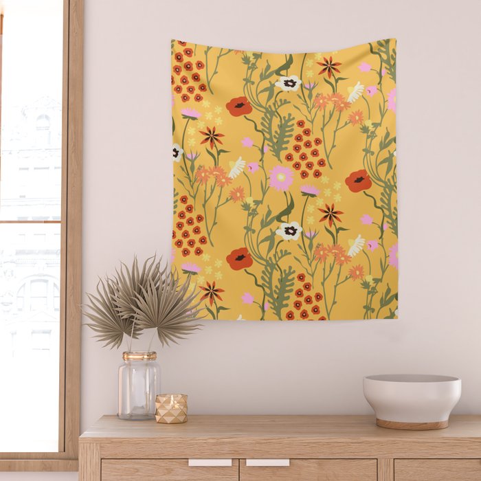 Flower Market. London Wall Tapestry Gallery Image 2