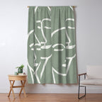 Abstract Masks Window Curtain Gallery Image 5