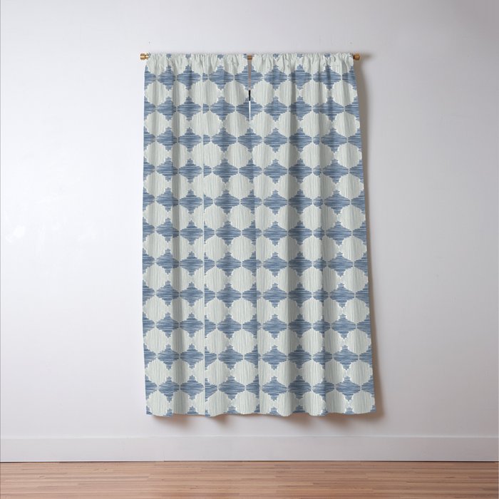 Striped Moroccan Textile Window Curtain Gallery Image 3