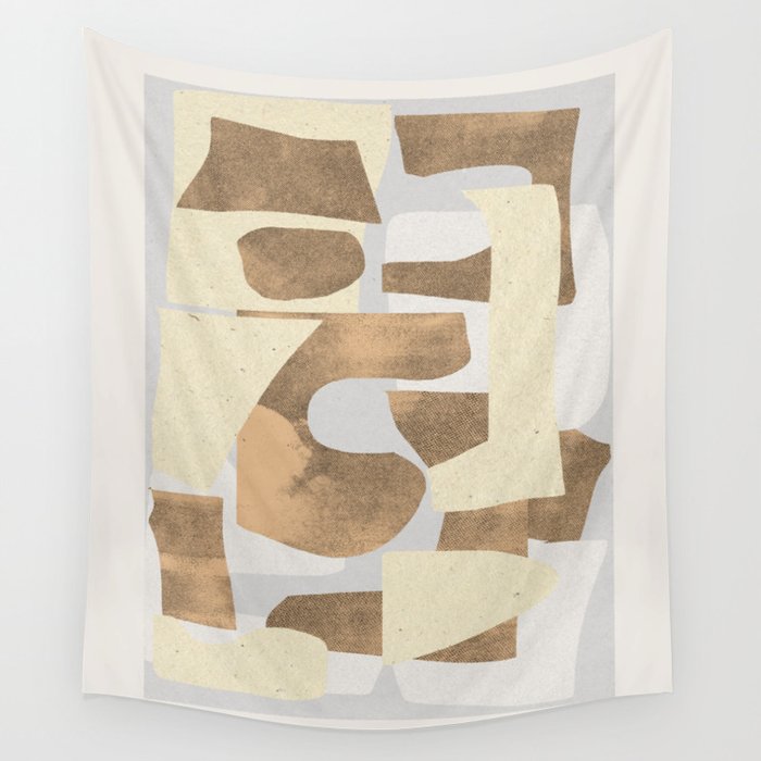 Paper Cut Composition Wall Tapestry Gallery Image 1