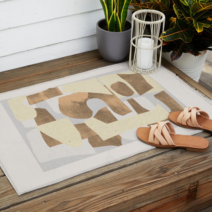Paper Cut Composition Outdoor Rug Gallery Image 2