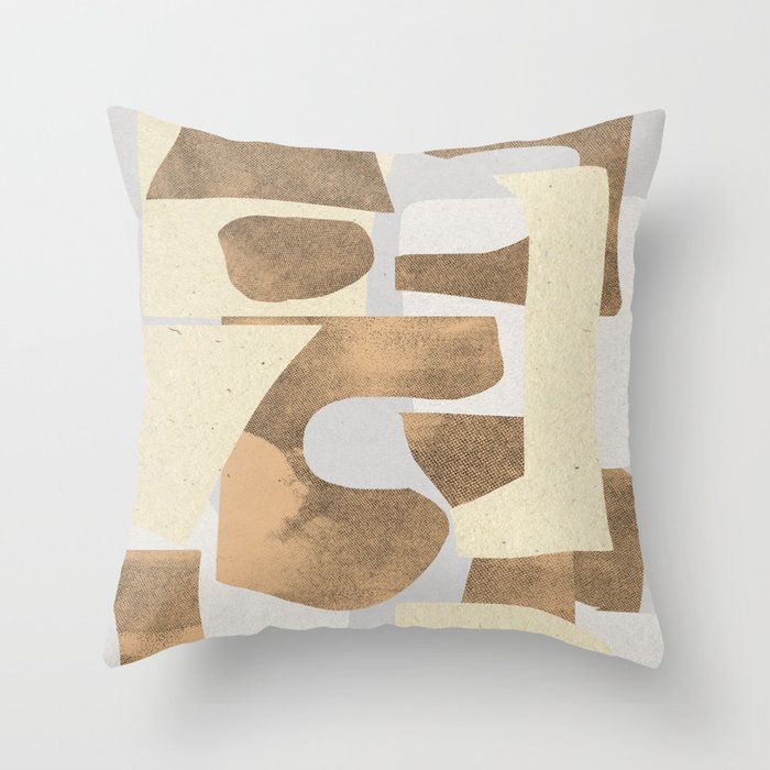 Paper Cut Composition Throw Pillow Gallery Image 1