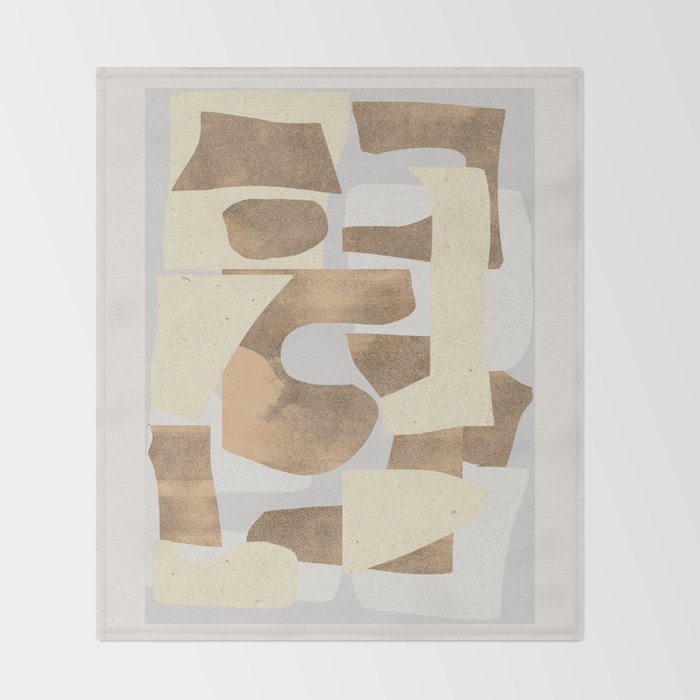 Paper Cut Composition Throw Blanket Gallery Image 2