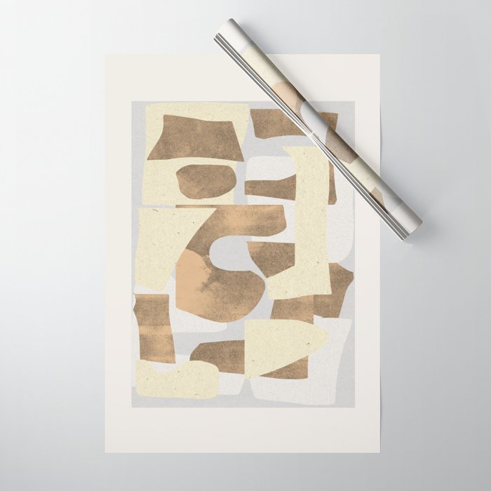 Paper Cut Composition Wrapping Paper Gallery Image 1