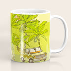 a frame simple living // banana pancakes // retro surf art by surfy birdy Coffee Mug Gallery Image 1