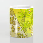 a frame simple living // banana pancakes // retro surf art by surfy birdy Coffee Mug Gallery Image 4