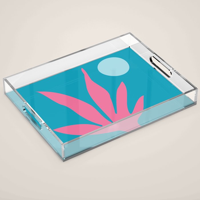 Miami No1 Summer Landscape Acrylic Tray Gallery Image 1