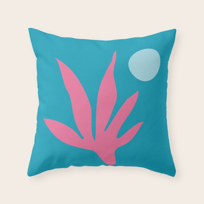 Miami No1 Summer Landscape Throw Pillow Gallery Image 6
