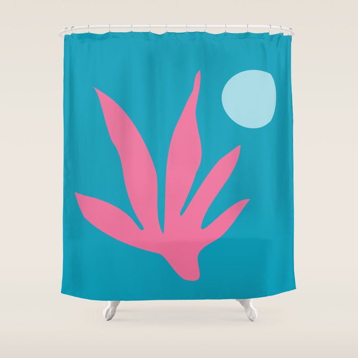 Miami No1 Summer Landscape Shower Curtain Gallery Image 1