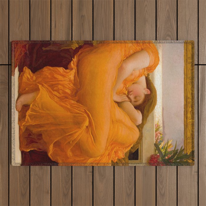 Flaming June, âFrederic Leighton Outdoor Rug Gallery Image 1