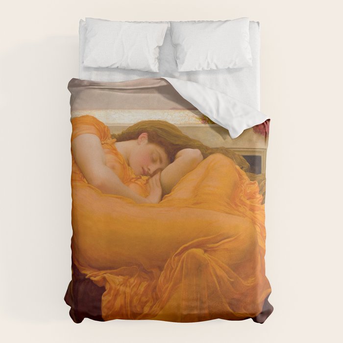 Flaming June, âFrederic Leighton Duvet Cover Gallery Image 6