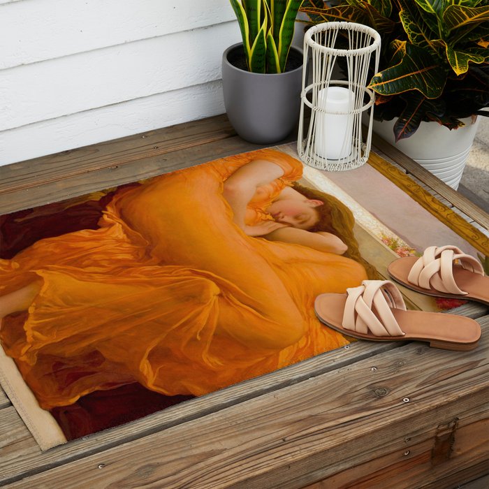 Flaming June, âFrederic Leighton Outdoor Rug Gallery Image 2
