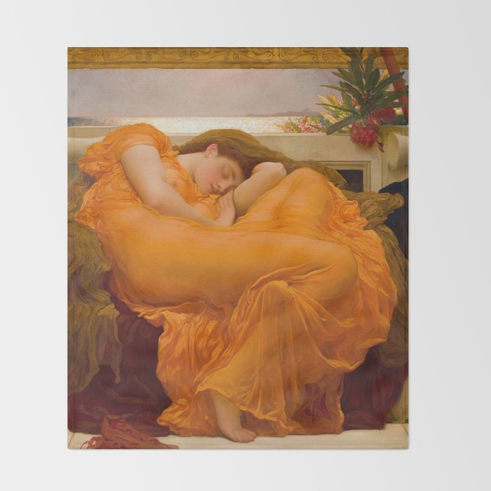 Flaming June, âFrederic Leighton Throw Blanket Gallery Image 2