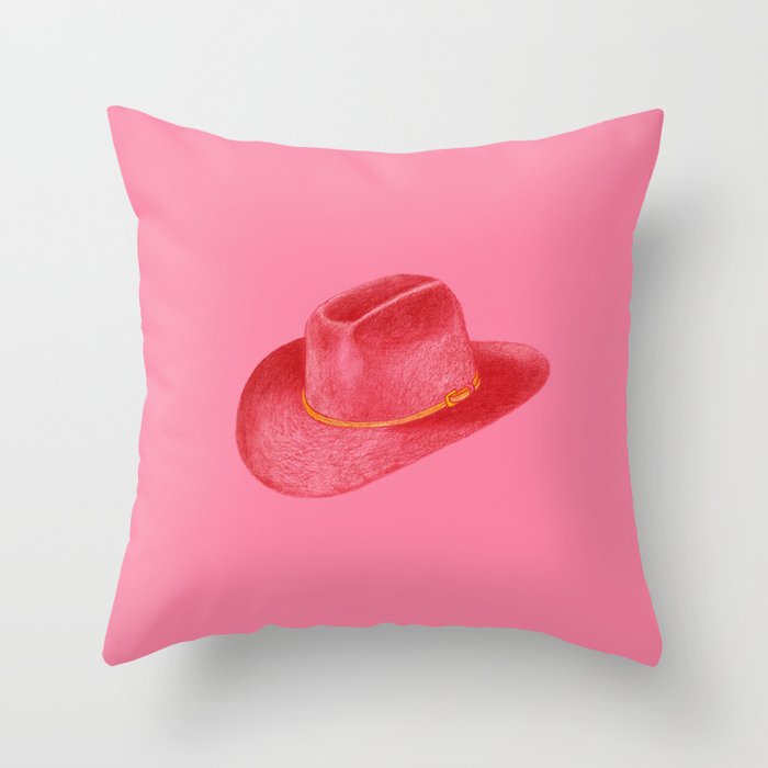 Red Stetson Throw Pillow Gallery Image 6