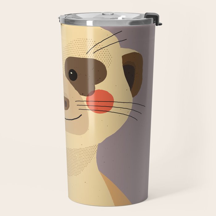 Meerkat, Animal Portrait Travel Mug Gallery Image 2