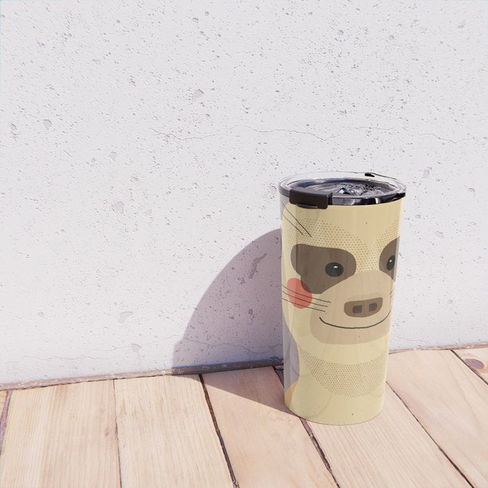 Meerkat, Animal Portrait Travel Mug Gallery Image 4