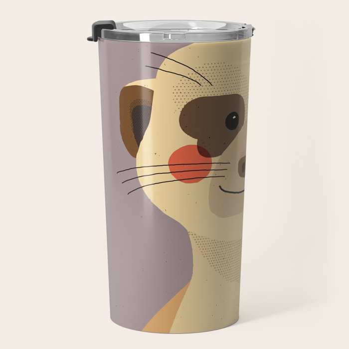 Meerkat, Animal Portrait Travel Mug Gallery Image 3