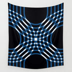 Interwoven - blue Wall Tapestry Gallery Image 4