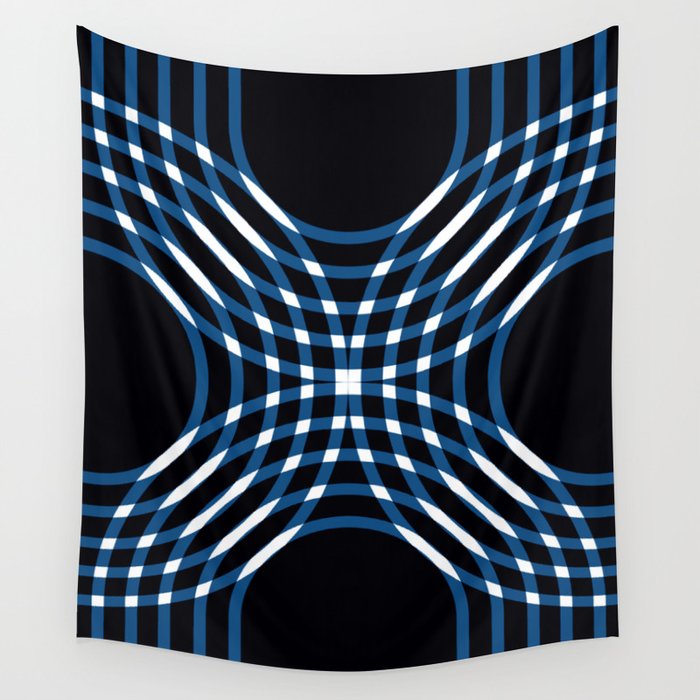 Interwoven - blue Wall Tapestry Gallery Image 4