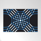 Interwoven - blue Welcome Mat Gallery Image 1