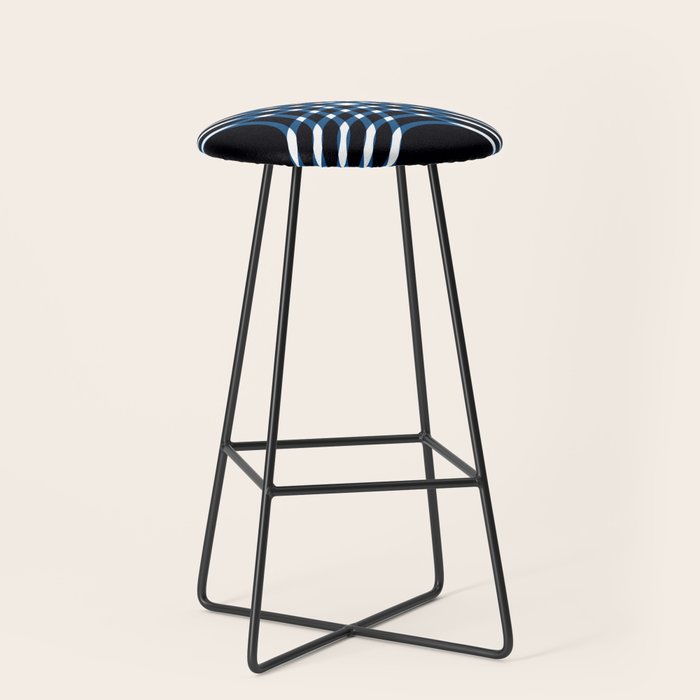 Interwoven - blue Stool Gallery Image 1
