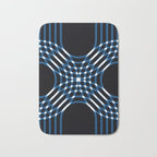 Interwoven - blue Bath Mat Gallery Image 1