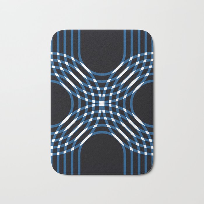 Interwoven - blue Bath Mat Gallery Image 1