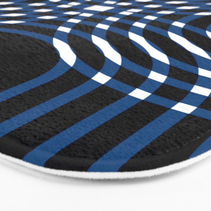 Interwoven - blue Bath Mat Gallery Image 3