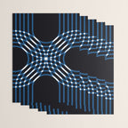 Interwoven - blue Wrapping Paper Gallery Image 3