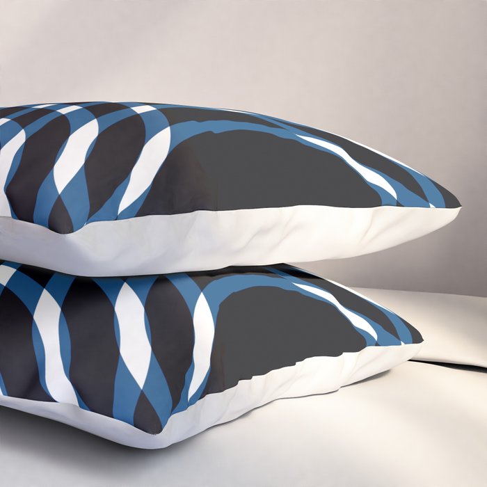 Interwoven - blue Pillow Sham Gallery Image 3