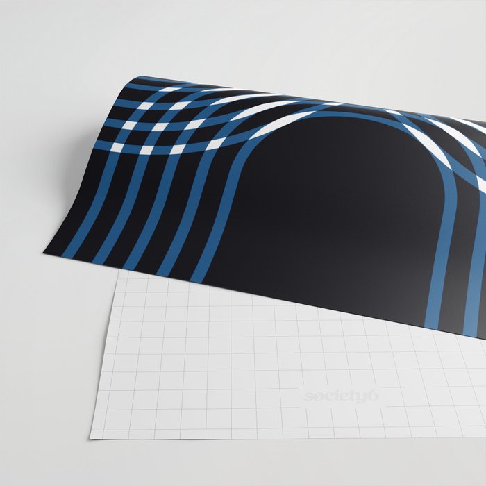 Interwoven - blue Wrapping Paper Gallery Image 2