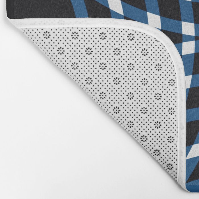 Interwoven - blue Bath Mat Gallery Image 2