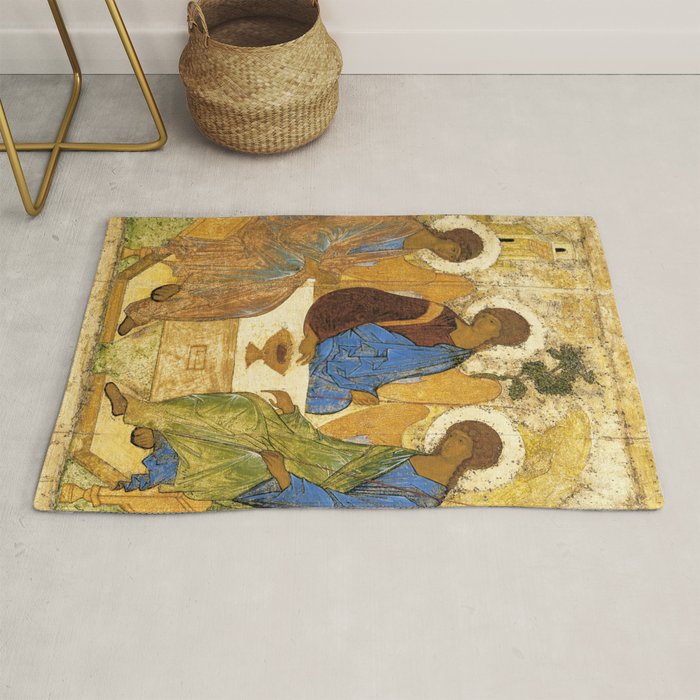 The Holy Trinity By Andrei Rublev Rug Gallery Image 1