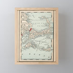Vintage Cape Cod Map (1893) Mini Art Print Gallery Image 1