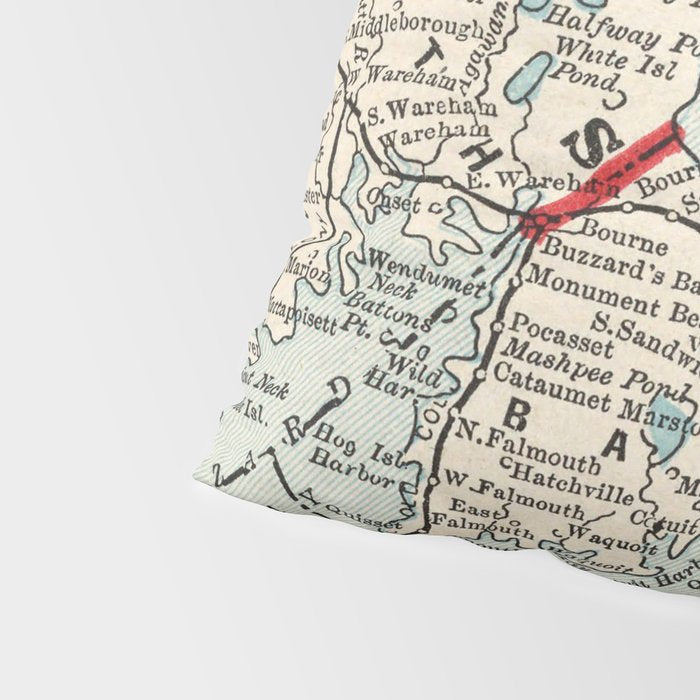 Vintage Cape Cod Map (1893) Pillow Sham Gallery Image 4