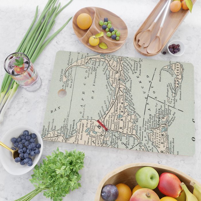 Vintage Cape Cod Map (1893) Cutting Board Gallery Image 2